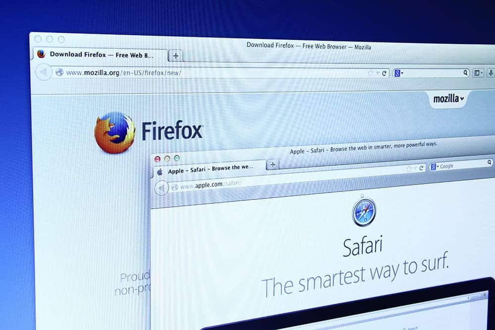 firefox browser and safari browser